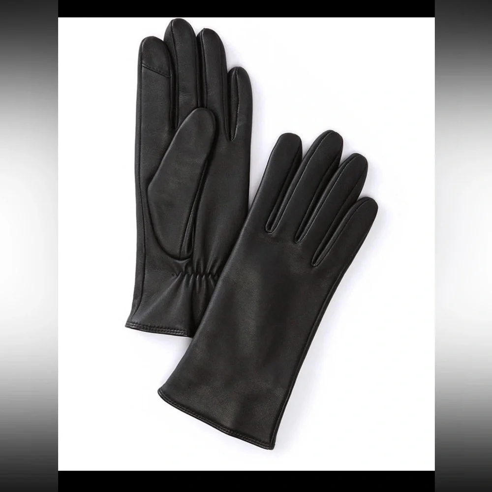 BNWT FOWNES EST 1977 VTG Black Womens Genuine leather 10” Gloves Size Large